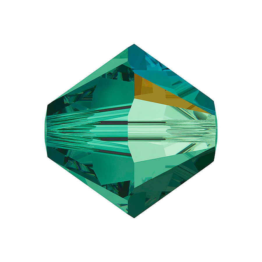 5328-205-3 01 A5328-205-3 01 5328-205-4 01 A5328-205-4 01 Perles cristal Tupi 5328 emerald aurore boreale Swarovski Autorized Retailer