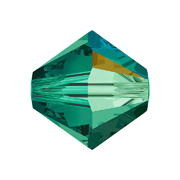 5328-205-3 01 A5328-205-3 01 5328-205-4 01 A5328-205-4 01 Perles cristal Tupi 5328 emerald aurore boreale Swarovski Autorized Retailer - Article