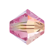 A5328-209-4 02 5328-209-4 02 Perles cristal Tupi 5328 rose aurore boreale 2X Swarovski Autorized Retailer - Article