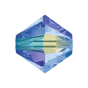 A5328-211-4 02 5328-211-4 02 Perles cristal Tupi 5328 light sapphire aurore boreale 2X Swarovski Autorized Retailer - Article