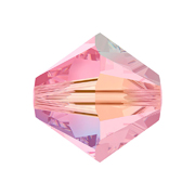 A5328-223-4 02 5328-223-4 02 Perles cristal Tupi 5328 light rose aurore boreale 2X Swarovski Autorized Retailer - Article