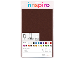 55228 Fieltro acrilico chocolate 20x30cm 2mm 4u Felthu - Ítem