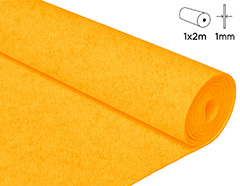 57134 Feutre acrylique jaune 100x200cm 1mm 1u Innspiro - Article