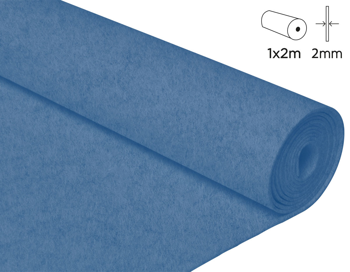 INNSPIRO Goma EVA azul rollo 100x200cm.x2mm. Material muy
