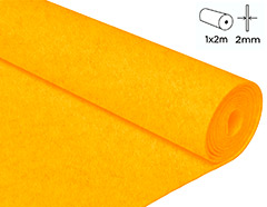 57234 Fieltro acrilico amarillo 100x200cm 2mm 1u Felthu - Ítem