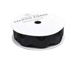 58313 Ruban tisse Ribbon Woven RicRac Black American Crafts - Article1