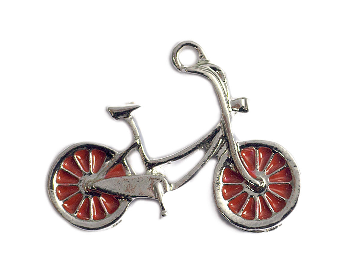 Z59007 59007 Pendentif metallique NICE CHARMS bicyclette rouge Innspiro