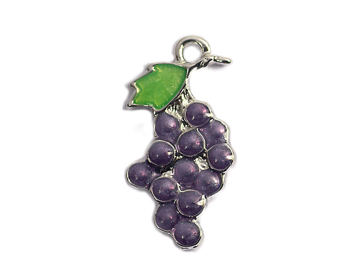 Z59089 59089 Colgante metalico NICE CHARMS racimo uva purpura y verde Innspiro