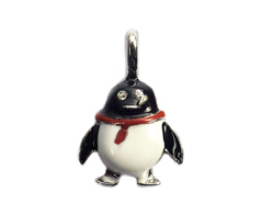 Z59112 59112 Colgante metalico NICE CHARMS pinguino con simil blanco y negro Innspiro - Ítem