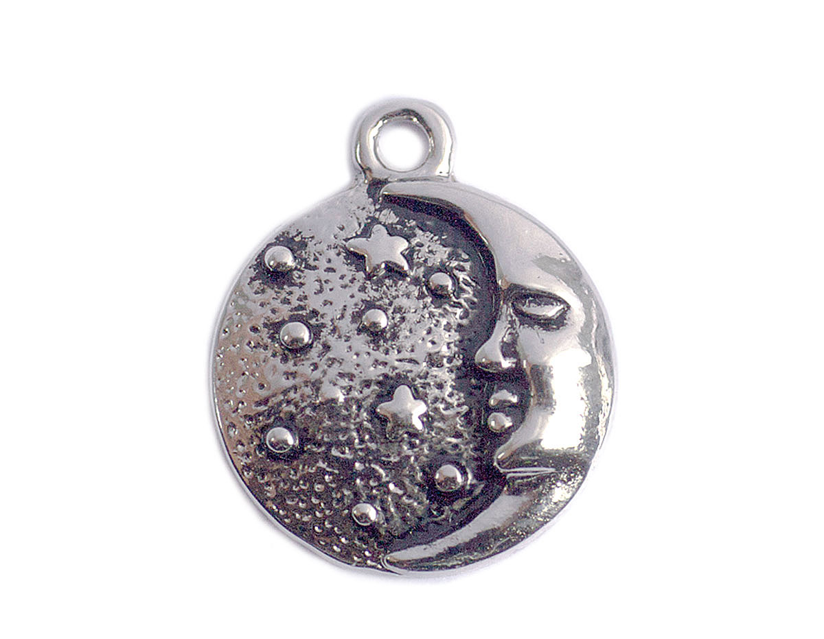 Z59131 59131 Pendentif metallique NICE CHARMS lune avec etoiles Innspiro