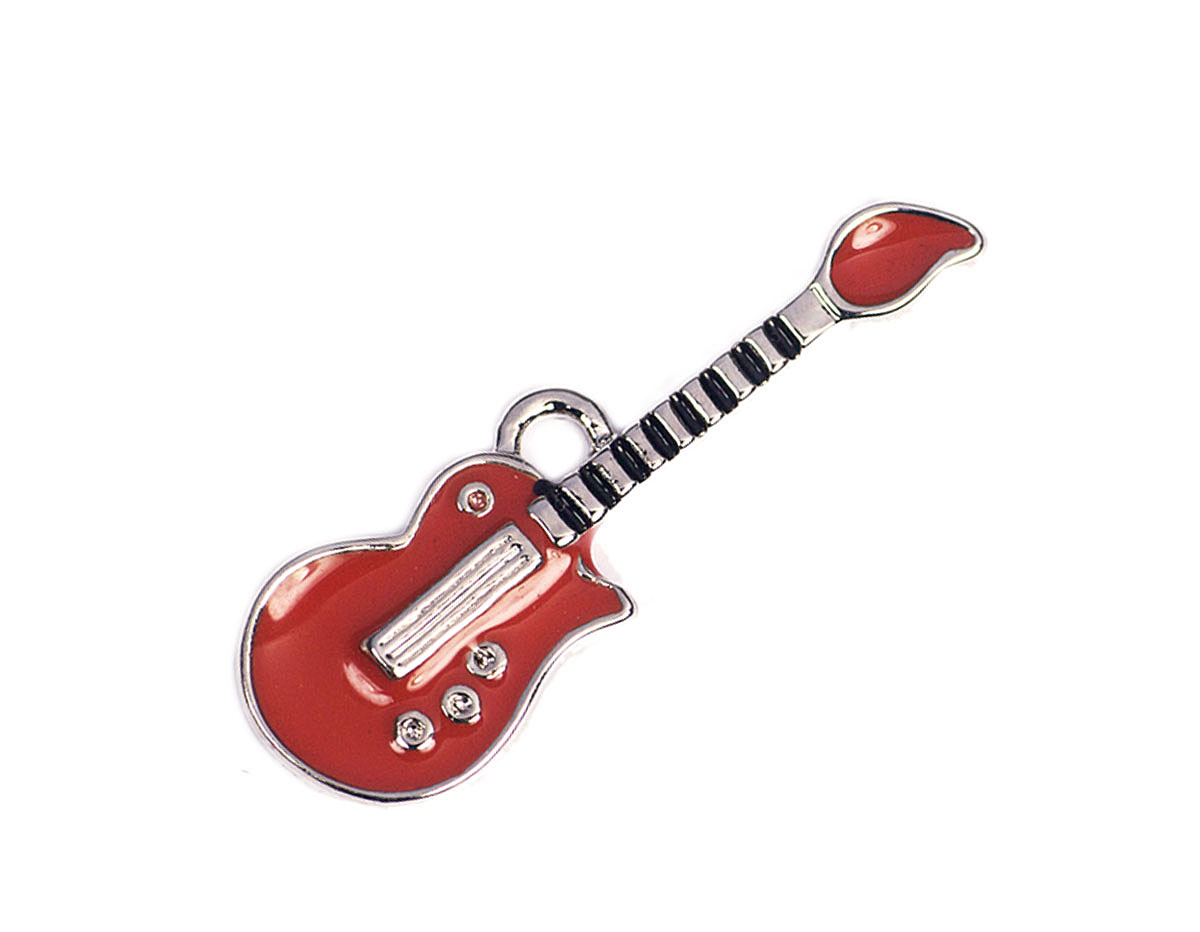 Z59152 59152 Pendentif metallique NICE CHARMS guitare rouge Innspiro