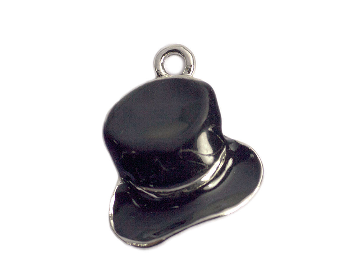 Z59172 59172 Pendentif metallique NICE CHARMS chapeau noir Innspiro