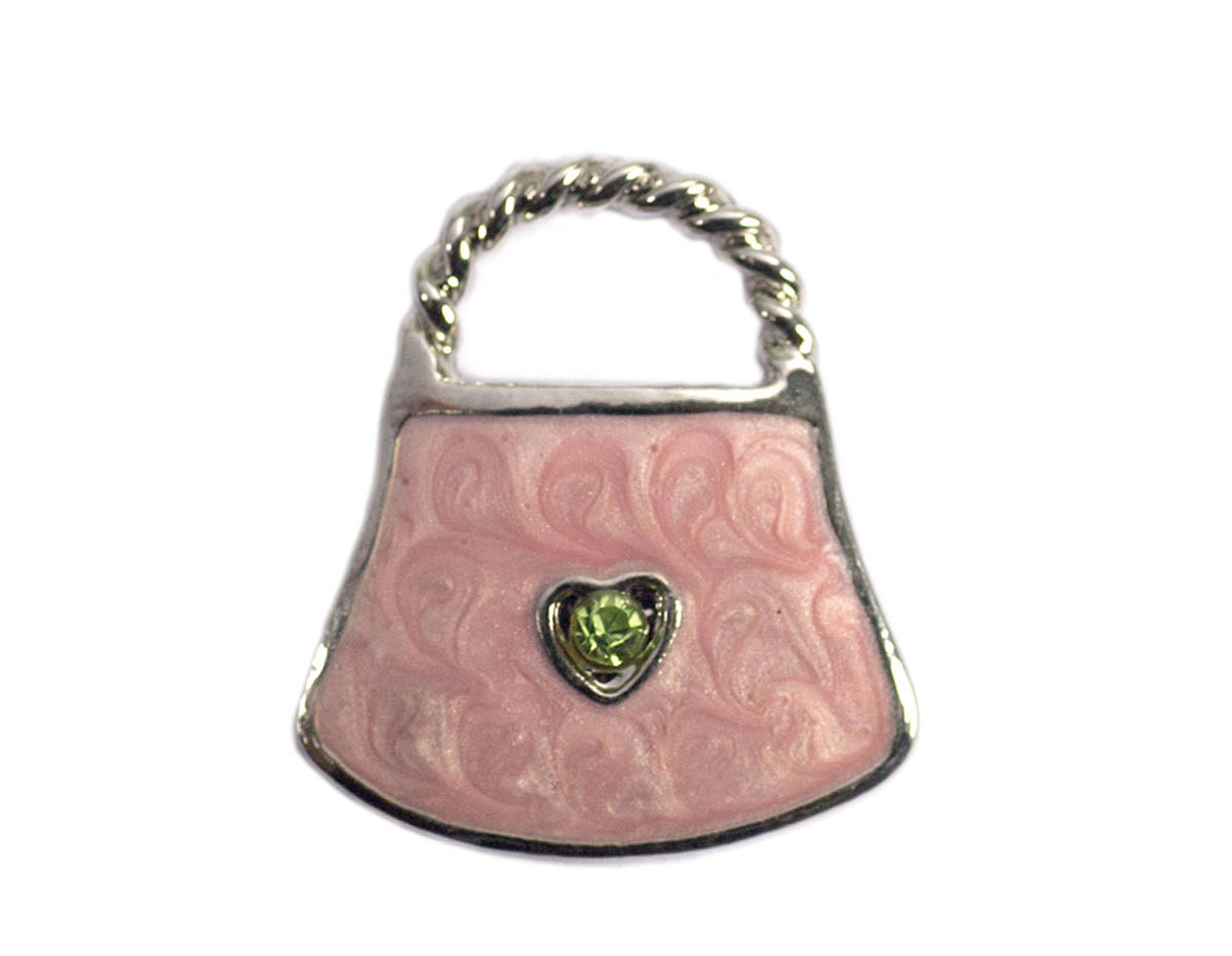 Z59178 59178 Pendentif metallique NICE CHARMS sac avec simil rose Innspiro