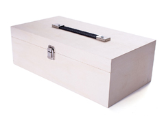 602 Caja madera para pinturas de contrachapado de chopo con asa y separadores Innspiro - Ítem