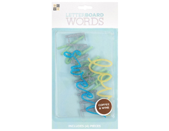 609096 Set 4 palabras Word Pack Glitter para Letter Board DCWV - Ítem