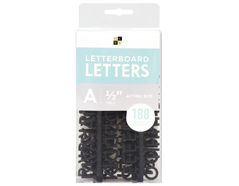 609100 Set 188 letras Letter Pack Black para Letter Board DCWV - Ítem
