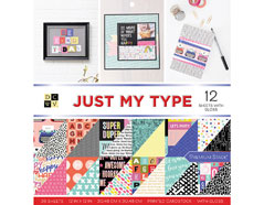614329 Set 36 papeles doble cara Stack Just My Type DCWV - Ítem
