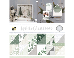 614656 Set 32 papeles glitter doble cara Stack White Christmas DCWV - Ítem