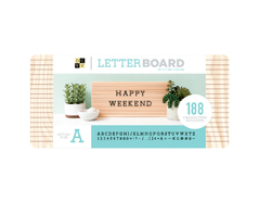 614841 Tablero sin marco con 188 letras Letter Board Light Wood DCWV - Ítem