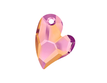 6261-001-17 06 Pendentifs de verre Devoted 2 Heart 6261 crystal astral pink Swarovski Autorized Retailer - Article