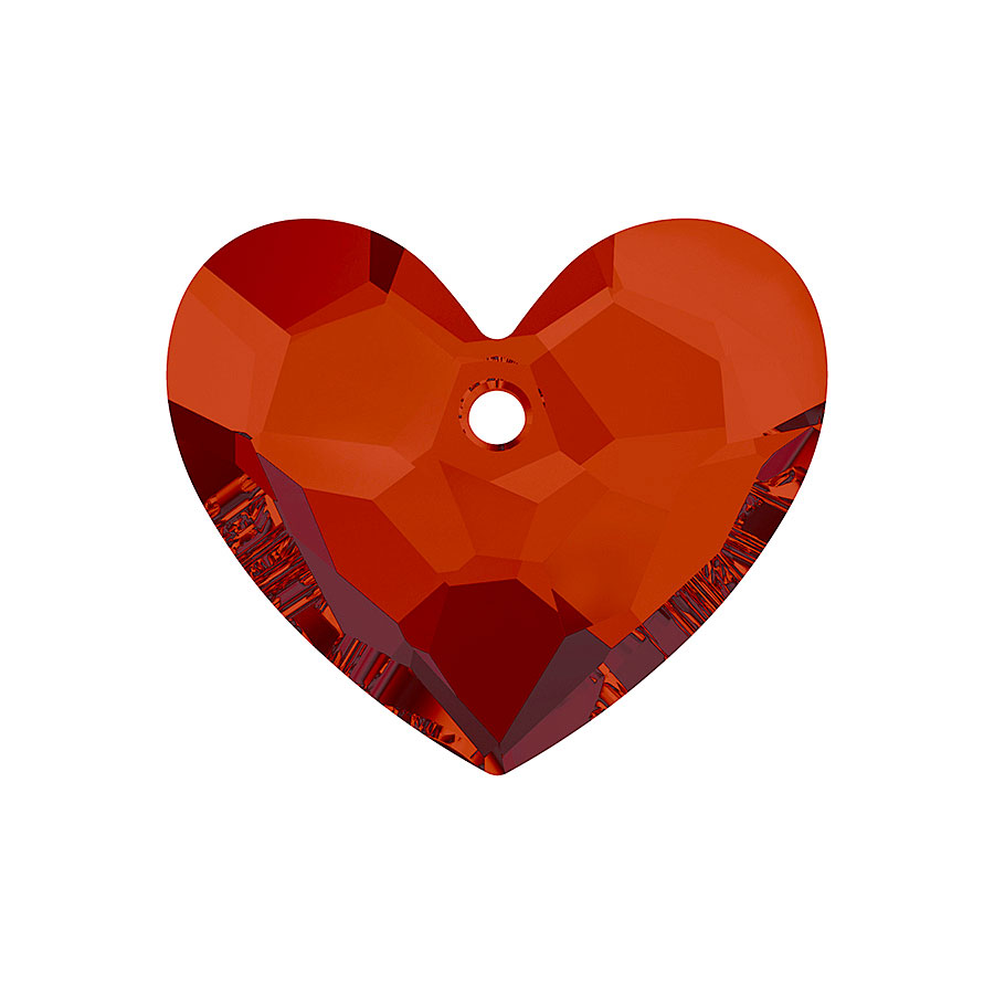 6264-001-28 29 6264-001-18 29 Pendentifs de cristal Truly in Love Heart 6264 crystal red magma Swarovski Autorized Retailer