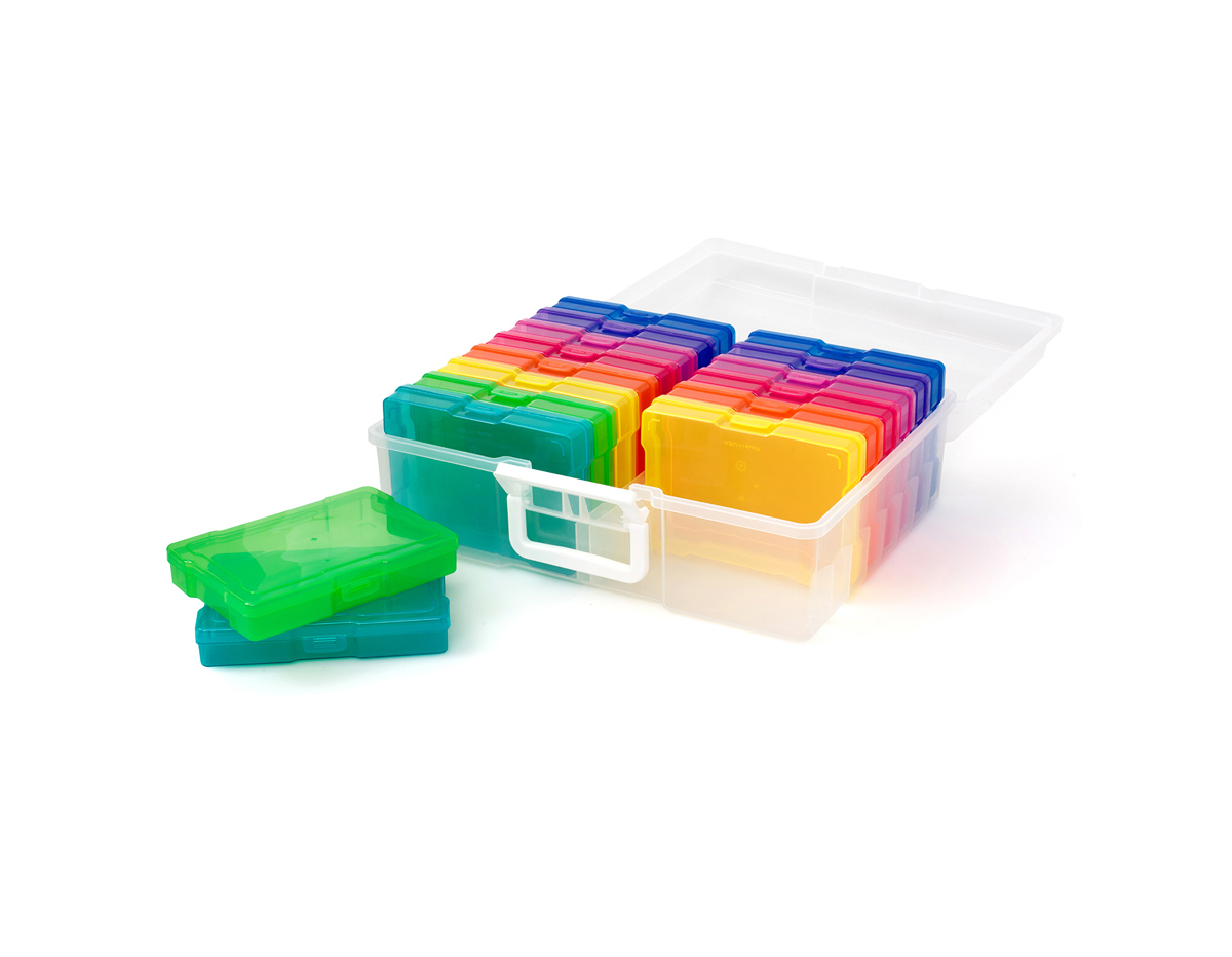 660269 Contenedor de almacenaje con 16 mini cajas Storage Bin We R Memory Keepers
