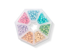 660383 Set de ojales de aluminio 7 colores pastel WR Crop A Dile We R Memory Keepers - Ítem