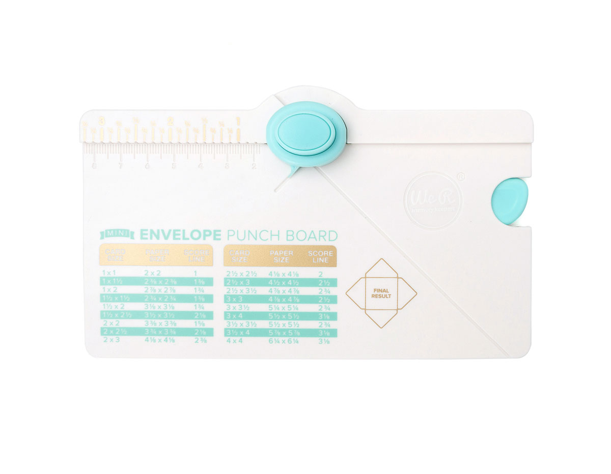 660541 Herramienta para crear sobres Mini Envelope Punch Board We R Memory Keepers