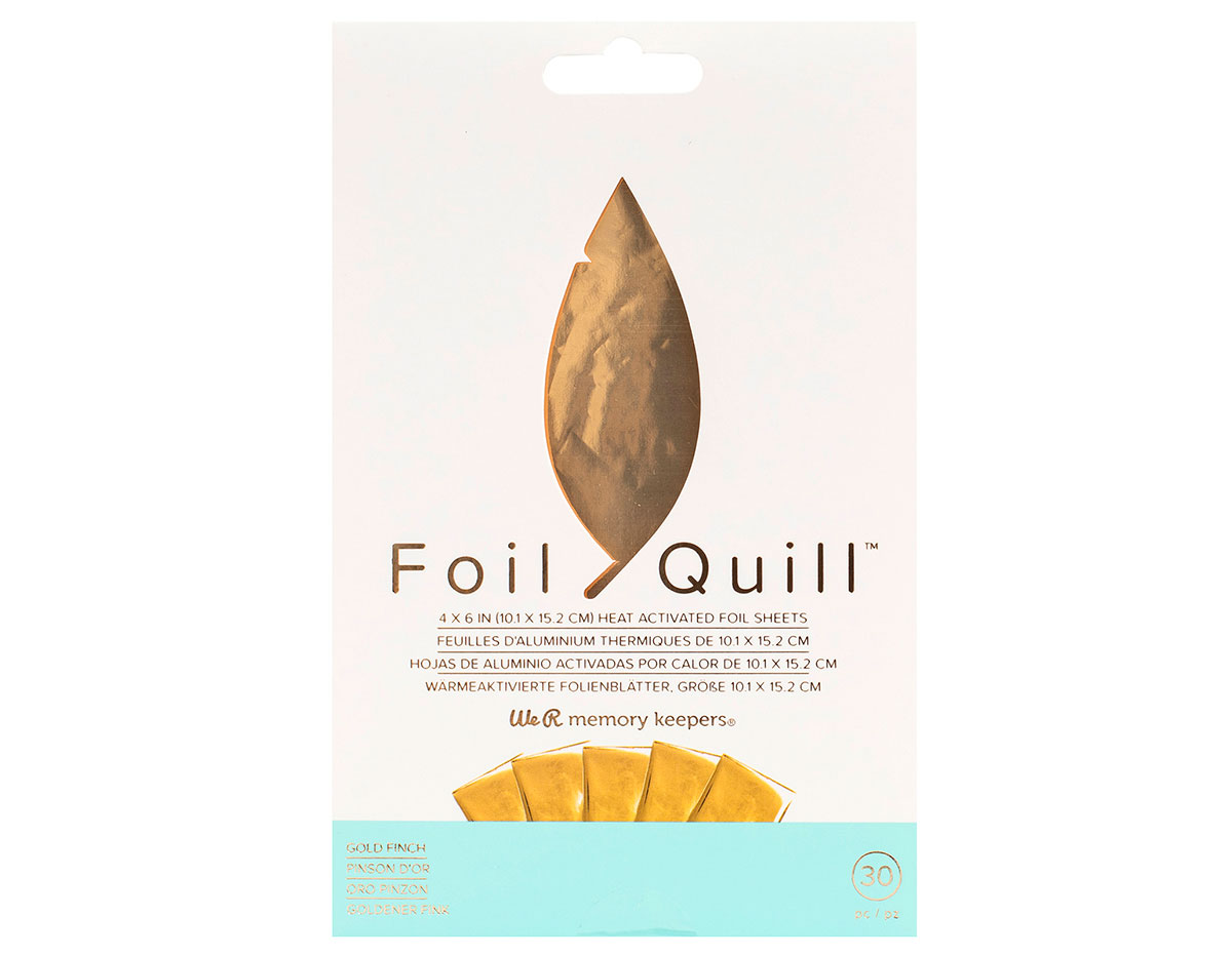 660667 Hojas de Foil oro Foil Quill Gold Finch We R Memory Keepers