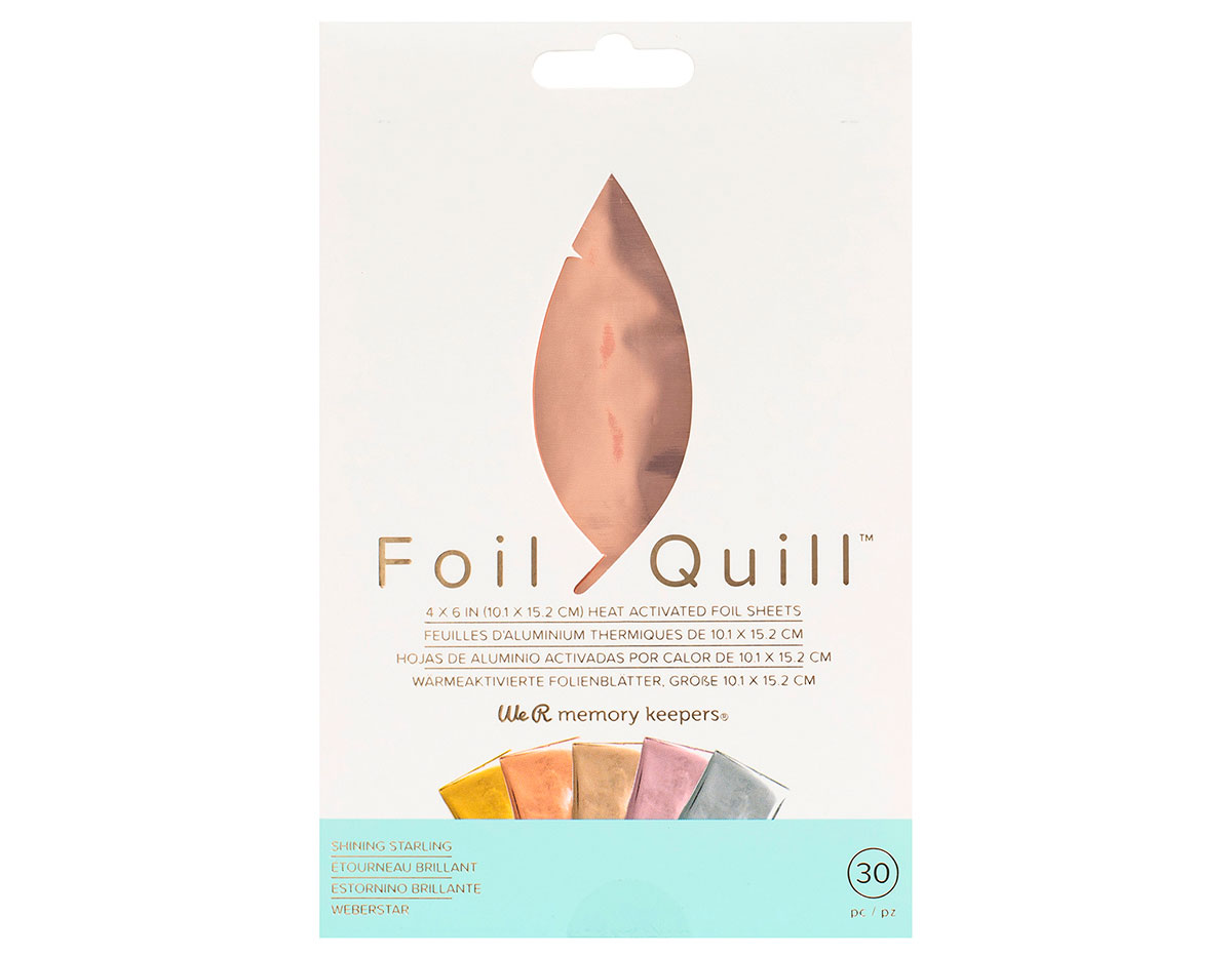 660670 Hojas de foil surtido colores pastel Foil Quill Shining Starling We R Memory Keepers