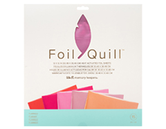 661019 Feuilles de foil assorties couleurs chaudes de 30x30cm Foil Quill Flamingo 15u 3 chaque couleur We R Memory Keepers - Article