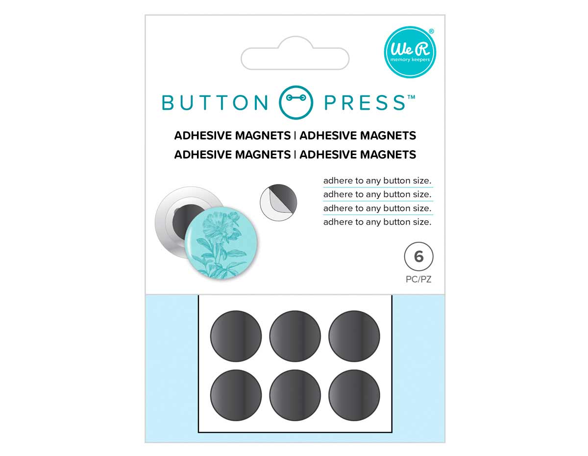 661102 Imanes adhesivos para Button Press 6u We R Memory Keepers