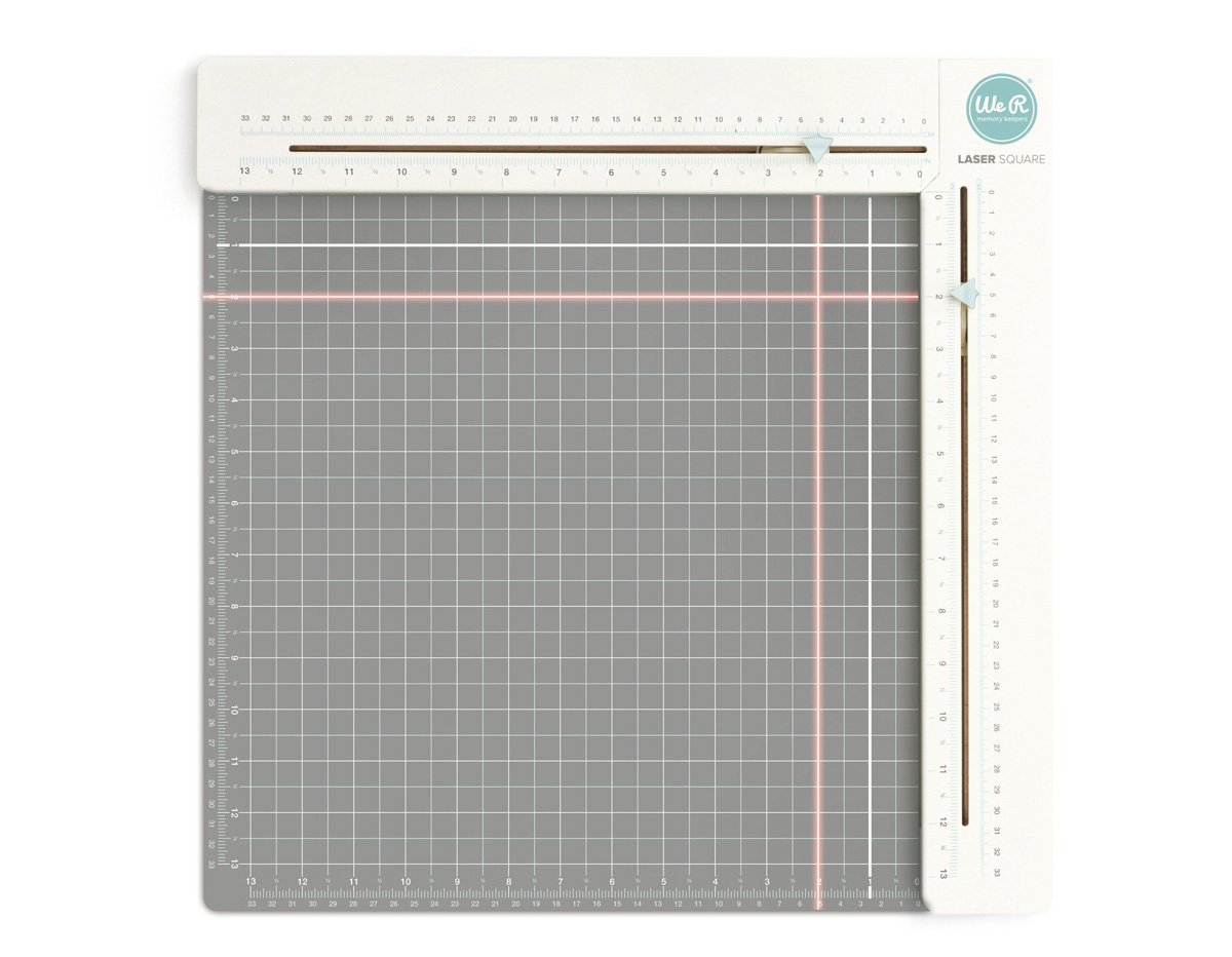662837 Regla laser y alfombrilla Square and Mat We R Memory Keepers