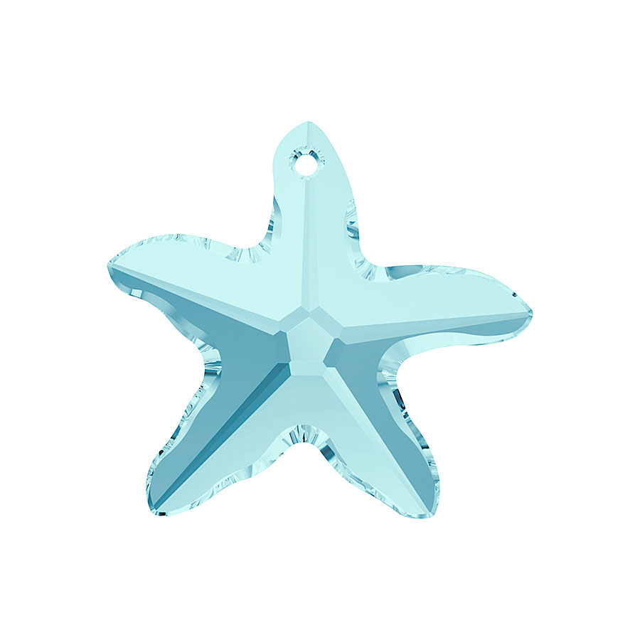 A6721-202-20 6721-202-20 A6721-202-16 6721-202-16 Pendentifs de cristal Starfish 6721 aquamarine Swarovski Autorized Retailer