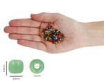 700-004 Kit rocaille de perles rondes en verre MIX de differentes couleurs et finitions de 3 8mm 27 unites de mini tubes et 10 metres d Innspiro - Article2