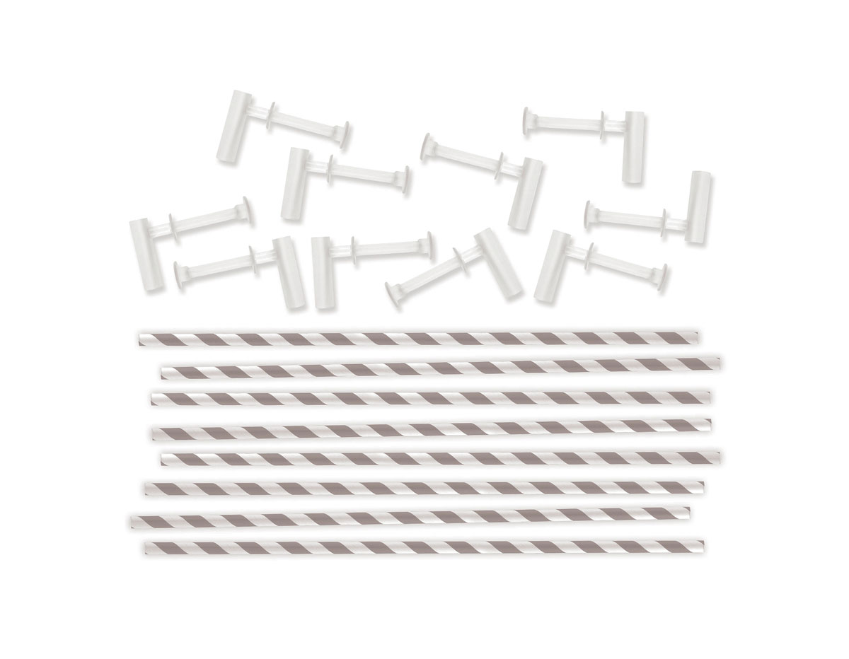 71346-3 Pajitas gris para molinillos Pinwheel Punch Board We R Memory Keepers