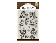 7310528 Set sellos acrilicos florituras florales 11x19cm BoBunny - Ítem