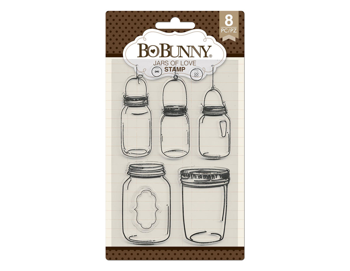7310533 Set sellos acrilicos tarros 11x19cm BoBunny