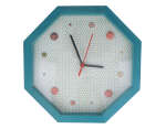 7616 Reloj madera de pino macizo octogonal con vidrio Innspiro - Ítem2