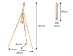 800201 Caballete plegable madera de haya 181 cm Innspiro - Ítem1