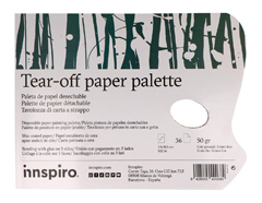 800501 Paleta de papel desechable 36 paginas 50g 23x30 5cm Innspiro - Ítem