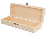 9115 Caja madera de pino macizo rectangular 23x8x5cm Innspiro - Ítem1