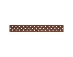 94126 Ruban Dollar Ribbon Brown with White Dots American Crafts - Article