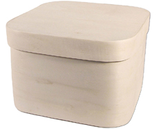 Caja madera de pino macizo y chapa rectangular Manualidades 8
