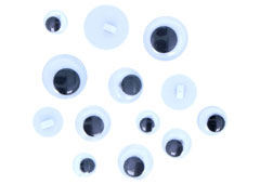 97120 Ojos moviles negros para coser medidas surtidas Innspiro - Ítem