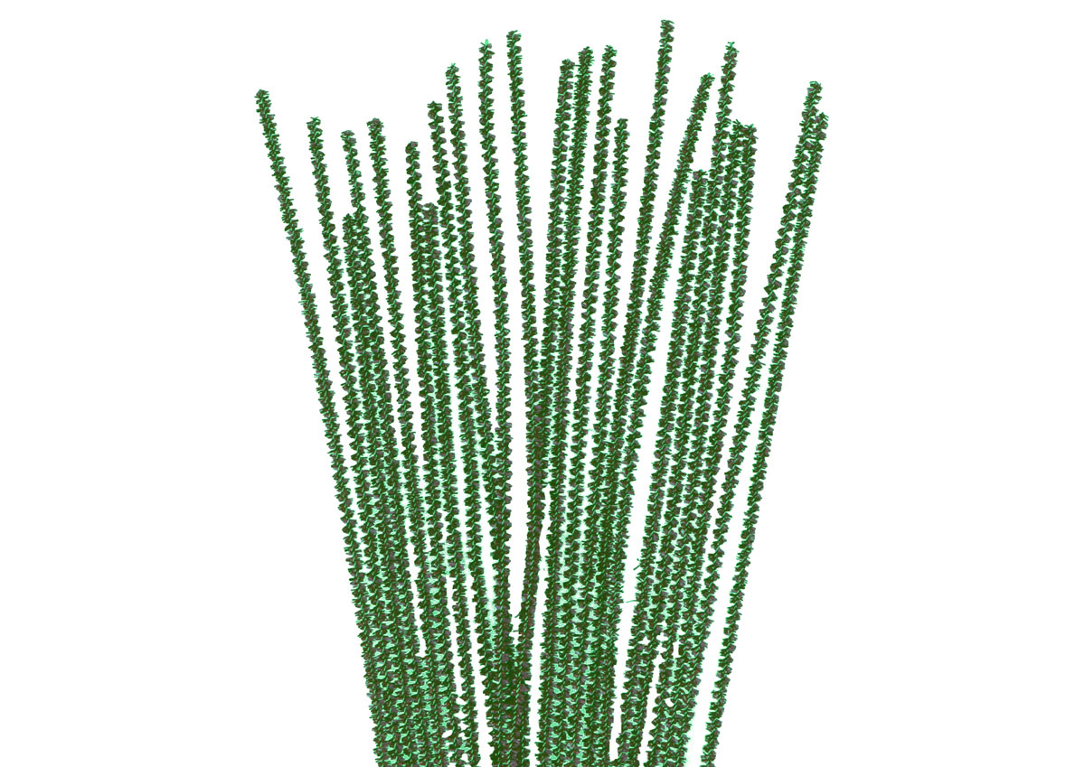 INNSPIRO Nettoyeur chenille métallique vert 3 x 30 cm 40 u 