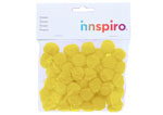 99416 Pompones polipropileno amarillo Innspiro - Ítem1