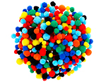 99441 Pompons acryliques Couleurs assorties 300u Innspiro - Article