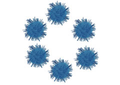 99463 Pompones brillantes azul Innspiro - Ítem