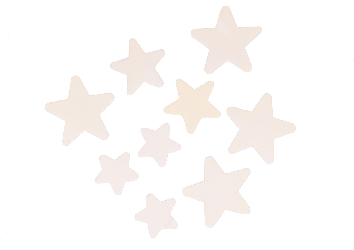 99585 Estrellas de madera natural medidas surtidas Innspiro